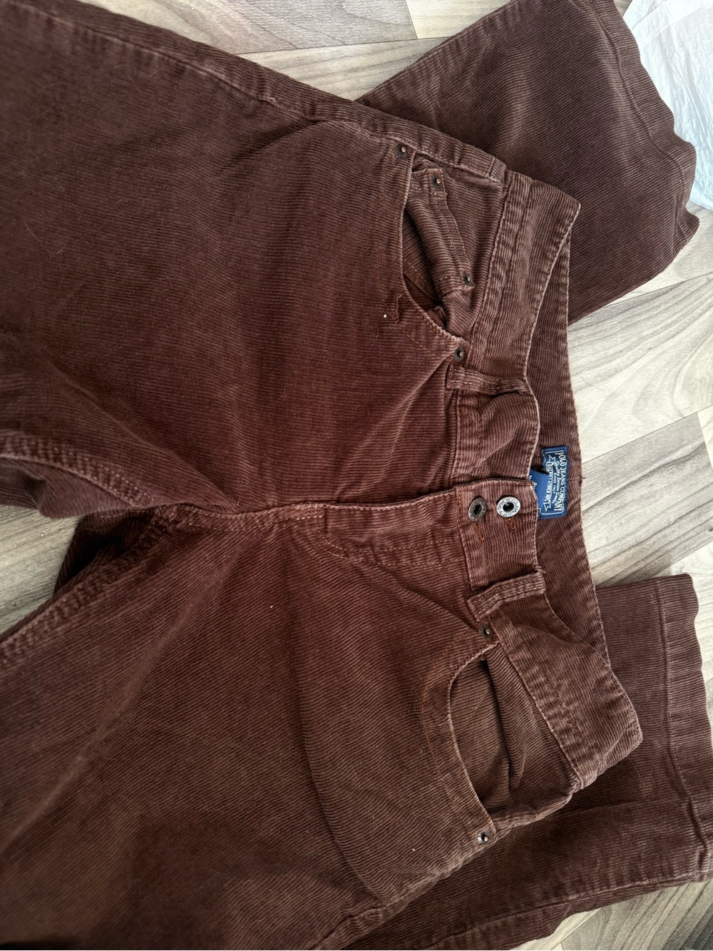 Polo Jeans- Brown Corduroy Pants - Classic Straight Leg